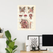 鼻とシナスの解剖学のポスターフランスの ポスター (ホームオフィス)