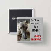 鼻によって! 缶バッジ (正面&裏面)