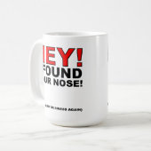 鼻のおもしろマグカップ コーヒーマグカップ (正面左)