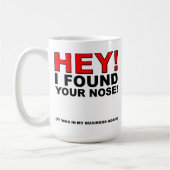 鼻のおもしろマグカップ コーヒーマグカップ (左)