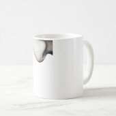 鼻のマグ(右利きの) コーヒーマグカップ (正面右)