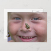 鼻の上のカエル ポストカード (正面/裏面)