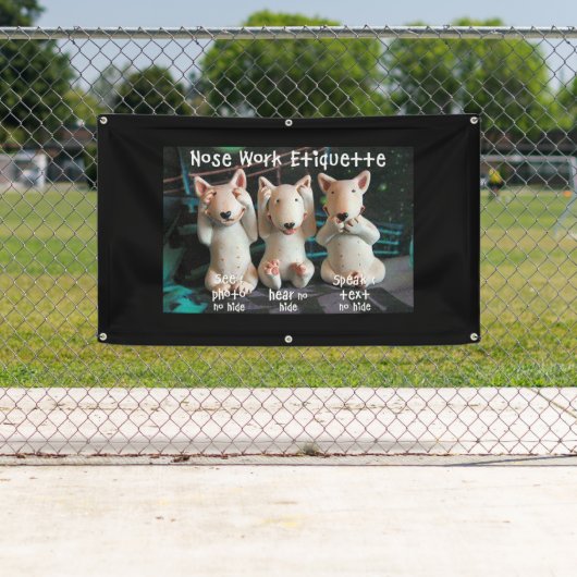 鼻の仕事のエチケット 横断幕 (インサイチュ)