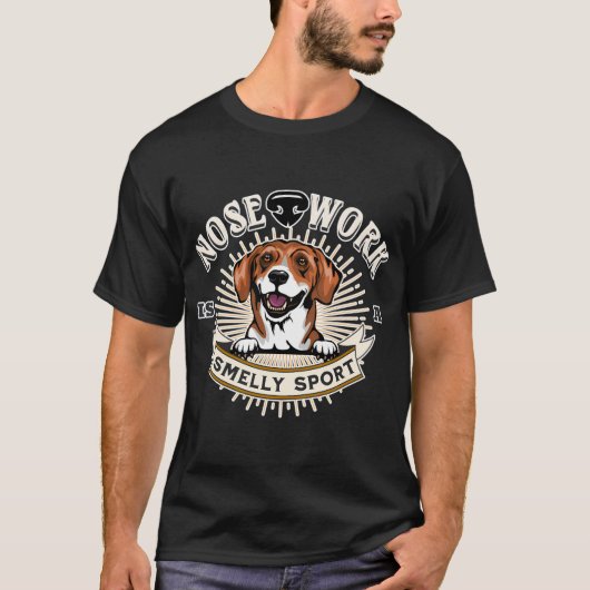 鼻の仕事は臭い犬のスポーツNosework Beagle Do Tシャツ (正面)