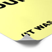 鼻の看板がおもしろいあった ポスター (角)