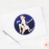 鼻の芸術 ラウンドシール (封筒)