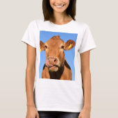 鼻をなめるジャージー・カウズ Tシャツ (正面)