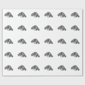 鼻を嗅ぎ分ける ラッピングペーパー (フラット)