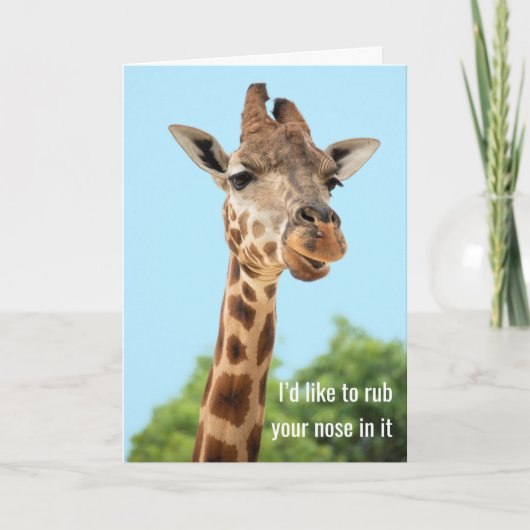 鼻を押し付けろ、反対の頬を向けろ - カード (正面)