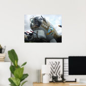 鼻アート ポスター (ホームオフィス)