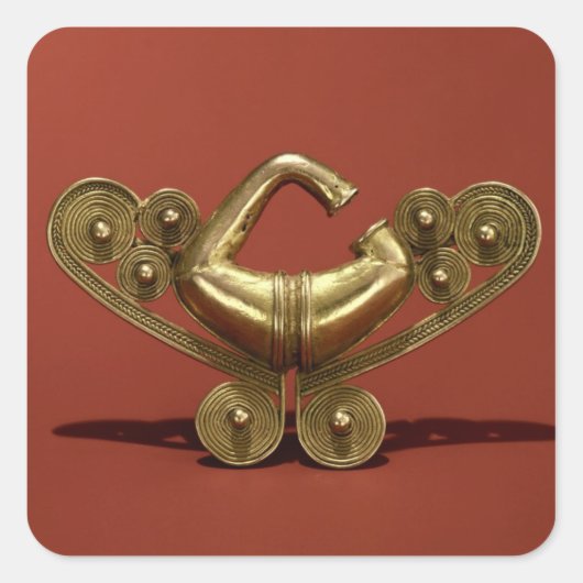 鼻オーナメントタイローナ文化 スクエアシール (正面)