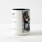 鼻キス4マママママグカップ – すべてのカップでヤギを愛する！ ツートーンマグカップ (中央)