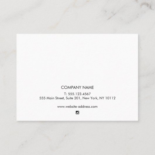 鼻ピアス業務のアフターケアの指示 名刺 (裏面)