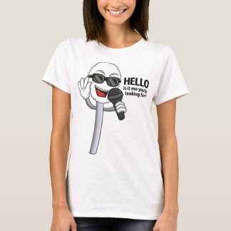 鼻仕事の面白い歌うQ-tip Tシャツ