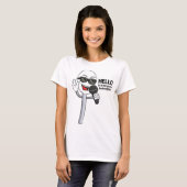 鼻仕事の面白い歌うQ-tip Tシャツ (正面フル)