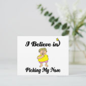 鼻信じを摘む ポストカード (スタンド正面)