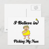 鼻信じを摘む ポストカード (正面/裏面)