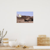 鼻先から炎と煙が出る ポスター (キッチン)