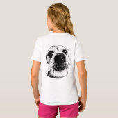 鼻先テリアTシャツ Tシャツ (裏面フル)