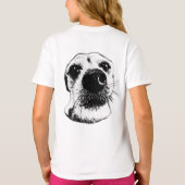 鼻先テリアTシャツ Tシャツ (裏面)