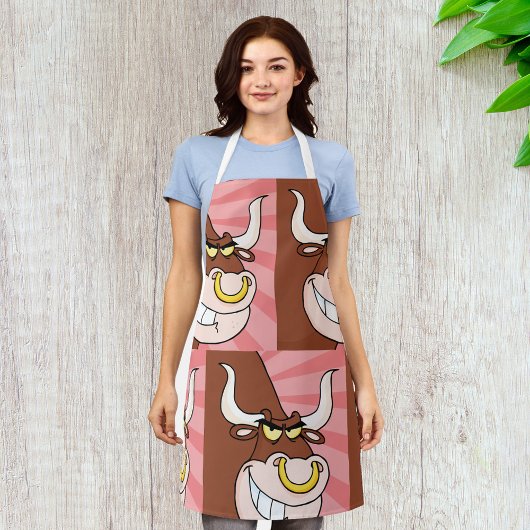 鼻怒付き激しいブルマスコットリングや輪 エプロン