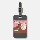 鼻怒付き激しいブルマスコットリングや輪 ラゲッジタグ (正面縦)