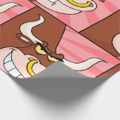 鼻怒付き激しいブルマスコットリングや輪 ラッピングペーパー