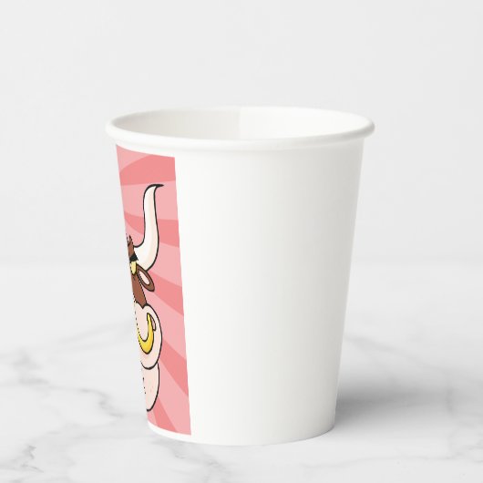 鼻怒付き激しいブルマスコットリングや輪 紙コップ (左)