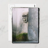 鼻水が垂れる？ イタリアのヴェローナにある噴水 ポストカード (正面/裏面)