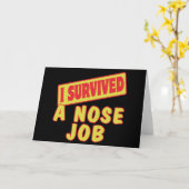 鼻生き延びの仕事をする カード (黄色い花)