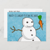 鼻霜の降りたを摘み取られる シーズンポストカード (正面/裏面)