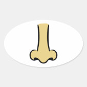 鼻 楕円形シール (正面)