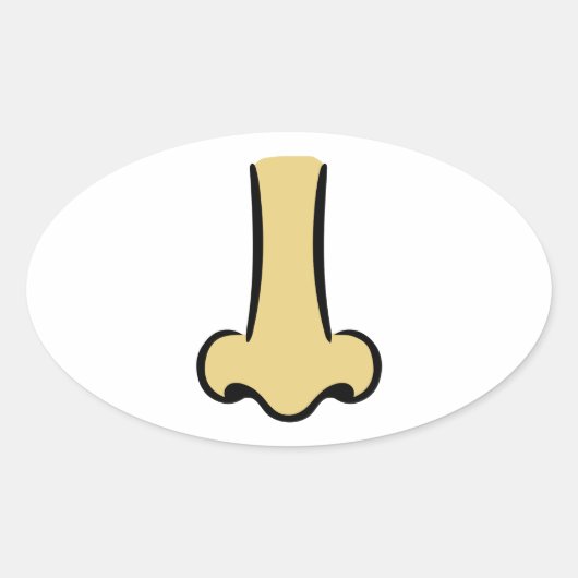 鼻 楕円形シール (正面)