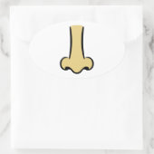 鼻 楕円形シール (バッグ)