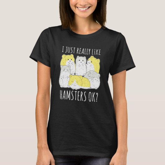 齧歯動物ハムスターの所有者ハムスター Tシャツ (正面)