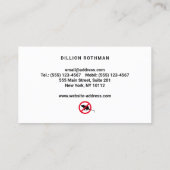 齧歯類駆除剤 名刺 (裏面)