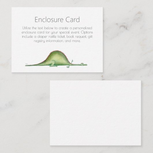 龍が床に伸びていた エンクロージャーカード (正面/裏面)