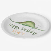 龍が床に伸びていた ペーパープレート (アングル)