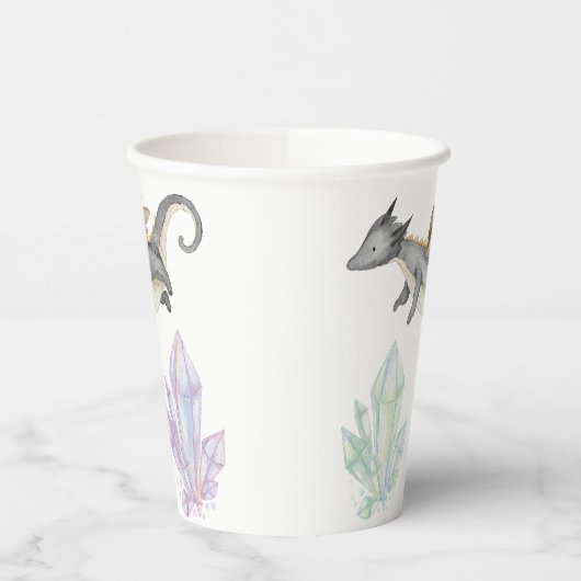 龍と結晶 紙コップ (左)