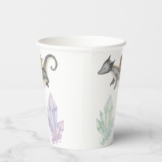 龍と結晶 紙コップ (右)