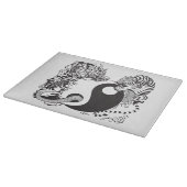 龍と虎の陰陽記号 カッティングボード (角)