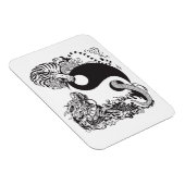 龍と虎の陰陽記号 マグネット (右側)