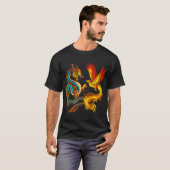 龍と鳳凰 Tシャツ (正面フル)