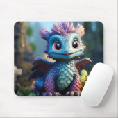 龍のエプロンお洒落アイデン マウスパッド (マウス)