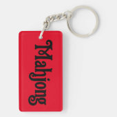 龍のシンボルを持つ麻雀キーチェーン キーホルダー (裏面)