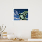 龍の上に4つの青銅の龍の1つ ポスター (キッチン)