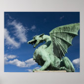 龍の上に4つの青銅の龍の1つ ポスター (正面)