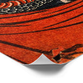 龍の刺青の役者,国芳ドラゴンのタトゥーの俳優,浮世絵 ポスター (角)