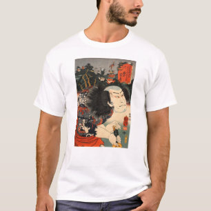 龍の刺青の役者,国芳ドラゴンのタトゥーの俳優,浮世絵 Tシャツ