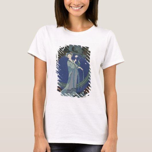 龍の女神(色のリトボ) Tシャツ (正面)